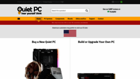 What Quietpc.com website looked like in 2023 (1 year ago)