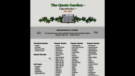 What Quotegarden.com website looked like in 2023 (1 year ago)