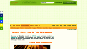 What Quizz.biz website looked like in 2023 (1 year ago)