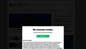 What Quotenmeter.de website looked like in 2023 (1 year ago)