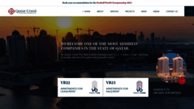 What Qatarcoral.com website looked like in 2023 (1 year ago)