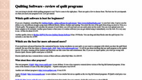 What Quilting-software.com website looked like in 2023 (1 year ago)