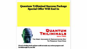 What Quantumtriliminalsuccess.com website looked like in 2023 (1 year ago)