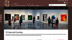 What Quinnviolins.com website looked like in 2023 (1 year ago)