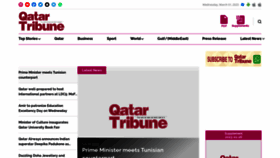 What Qatar-tribune.com website looked like in 2023 (1 year ago)