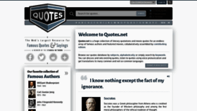 What Quotes.net website looked like in 2023 (1 year ago)