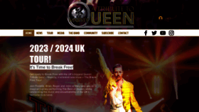 What Queentributeuk.com website looked like in 2023 (1 year ago)