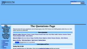 What Quotationspage.com website looked like in 2023 (1 year ago)