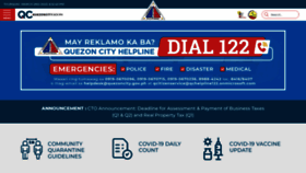 What Quezoncity.gov.ph website looked like in 2023 (1 year ago)