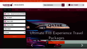 What Qatarairwaysholidays.com website looked like in 2023 (1 year ago)