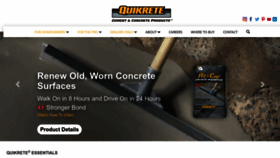 What Quikrete.com website looked like in 2023 (1 year ago)