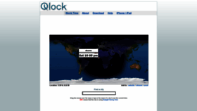 What Qlock.com website looked like in 2023 (1 year ago)