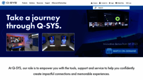 What Qsys.com website looked like in 2023 (1 year ago)