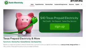 What Quickelectricity.com website looked like in 2023 (1 year ago)