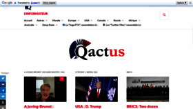 What Qactus.fr website looked like in 2023 (1 year ago)