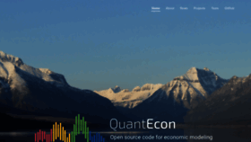 What Quantecon.org website looked like in 2023 (1 year ago)