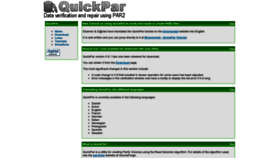 What Quickpar.org.uk website looked like in 2023 (1 year ago)