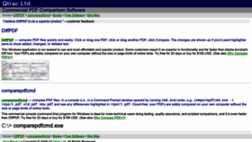What Qtrac.eu website looked like in 2023 (2 years ago)