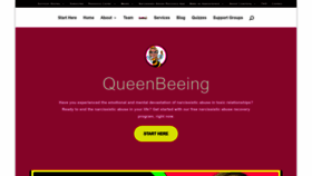 What Queenbeeing.com website looked like in 2023 (This year)
