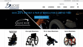What Quickie-wheelchairs.com website looked like in 2023 (This year)