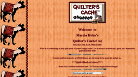 What Quilterscache.com website looked like in 2023 (This year)