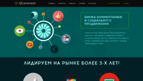 What Qcomment.ru website looked like in 2023 (This year)