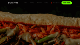 What Quiznos.com website looked like in 2023 (This year)