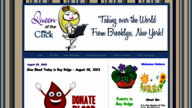 What Queenoftheclick.com website looked like in 2023 (This year)
