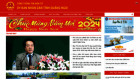 What Quangngai.gov.vn website looks like in 2024 
