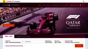 What Qatarairwaysholidays.com website looks like in 2024 