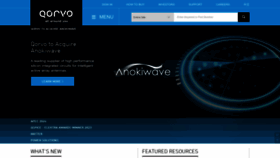 What Qorvo.com website looks like in 2024 