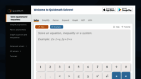 What Quickmath.com website looks like in 2024 