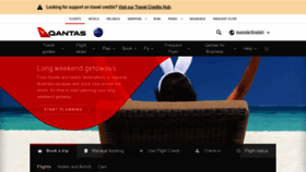 What Qantas.com.au website looks like in 2024 