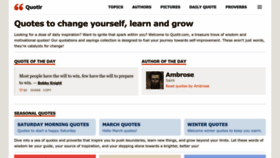 What Quotlr.com website looks like in 2024 