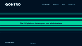 What Qontro.com website looks like in 2024 