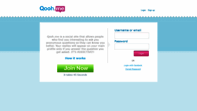 What Qooh.me website looks like in 2024 