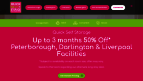 What Quickselfstorage.co.uk website looks like in 2024 