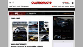 What Quattroruote.it website looks like in 2024 