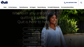 What Quit.org.au website looks like in 2024 