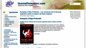 What Quintadimension.com website looks like in 2024 
