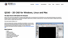 What Qcad.org website looks like in 2024 