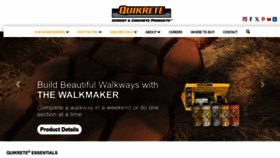 What Quikrete.com website looks like in 2024 