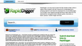 What Rapiddigger.com website looked like in 2011 (13 years ago)