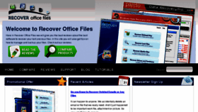 What Recoverofficefiles.com website looked like in 2011 (13 years ago)