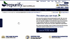 What Repurify.com website looked like in 2011 (13 years ago)