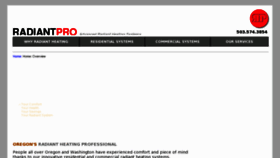 What Radiantpro.net website looked like in 2011 (12 years ago)