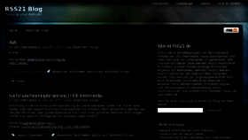 What Rss21.de website looked like in 2011 (13 years ago)