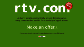 What Rtv.com website looked like in 2012 (12 years ago)
