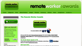 What Remoteworkerawards.com website looked like in 2012 (12 years ago)