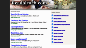 What Readbleach.com website looked like in 2012 (12 years ago)